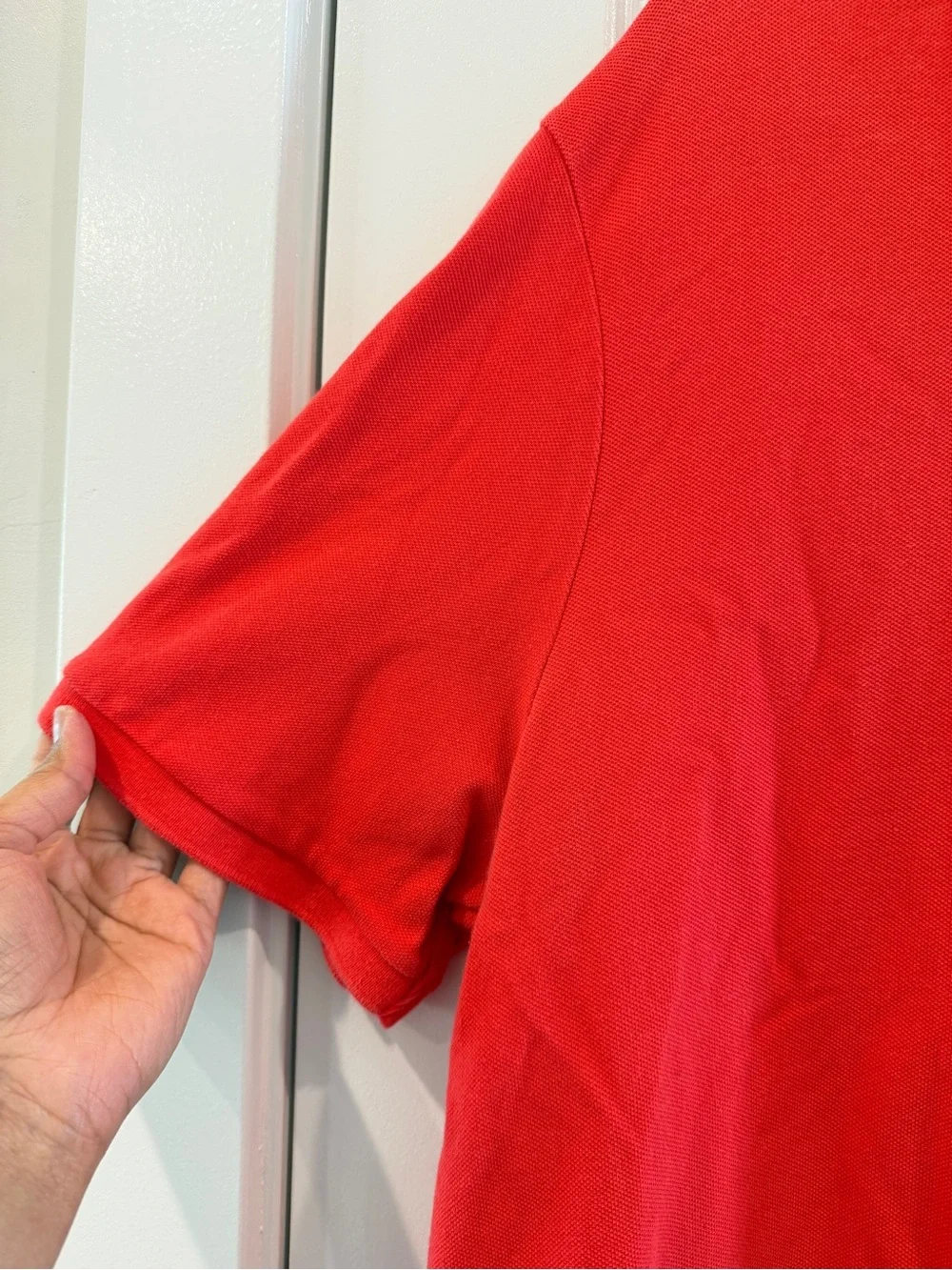 Polo by Ralph Lauren Men's Red Polo Tshirt Classic Fit & Navy Pony Logo sz XL